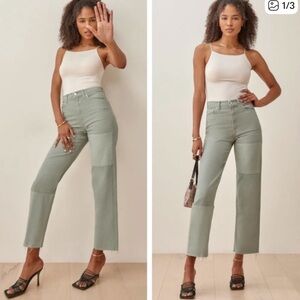 Reformation Ryan Tonal Patch Jeans size 25
